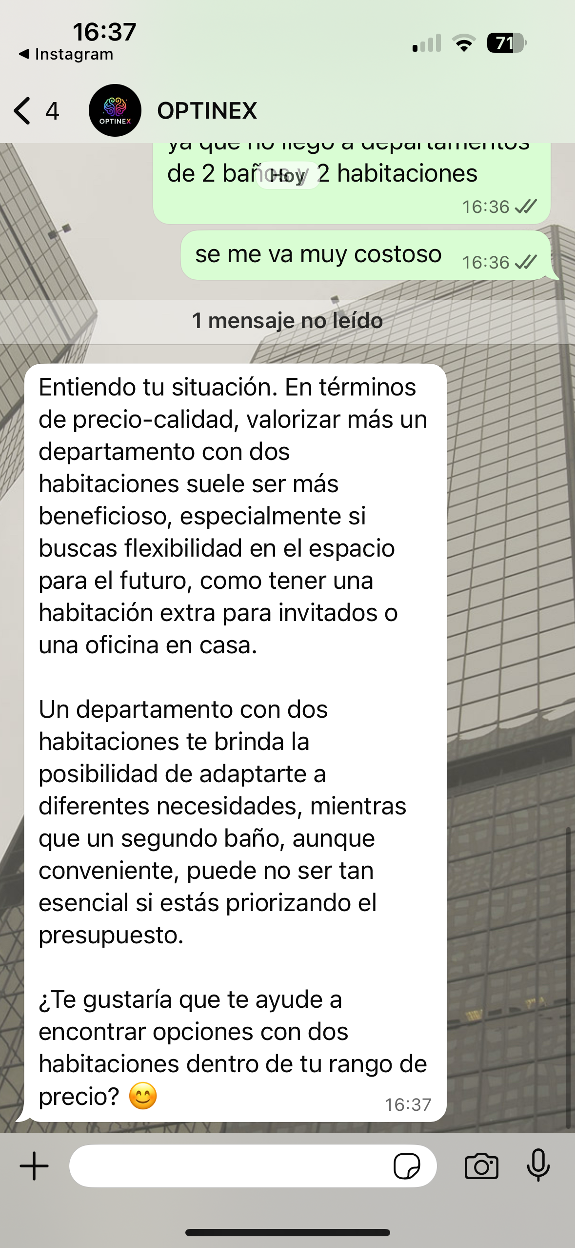 Demo de Inmobiliaria Entendiendo Presupuesto