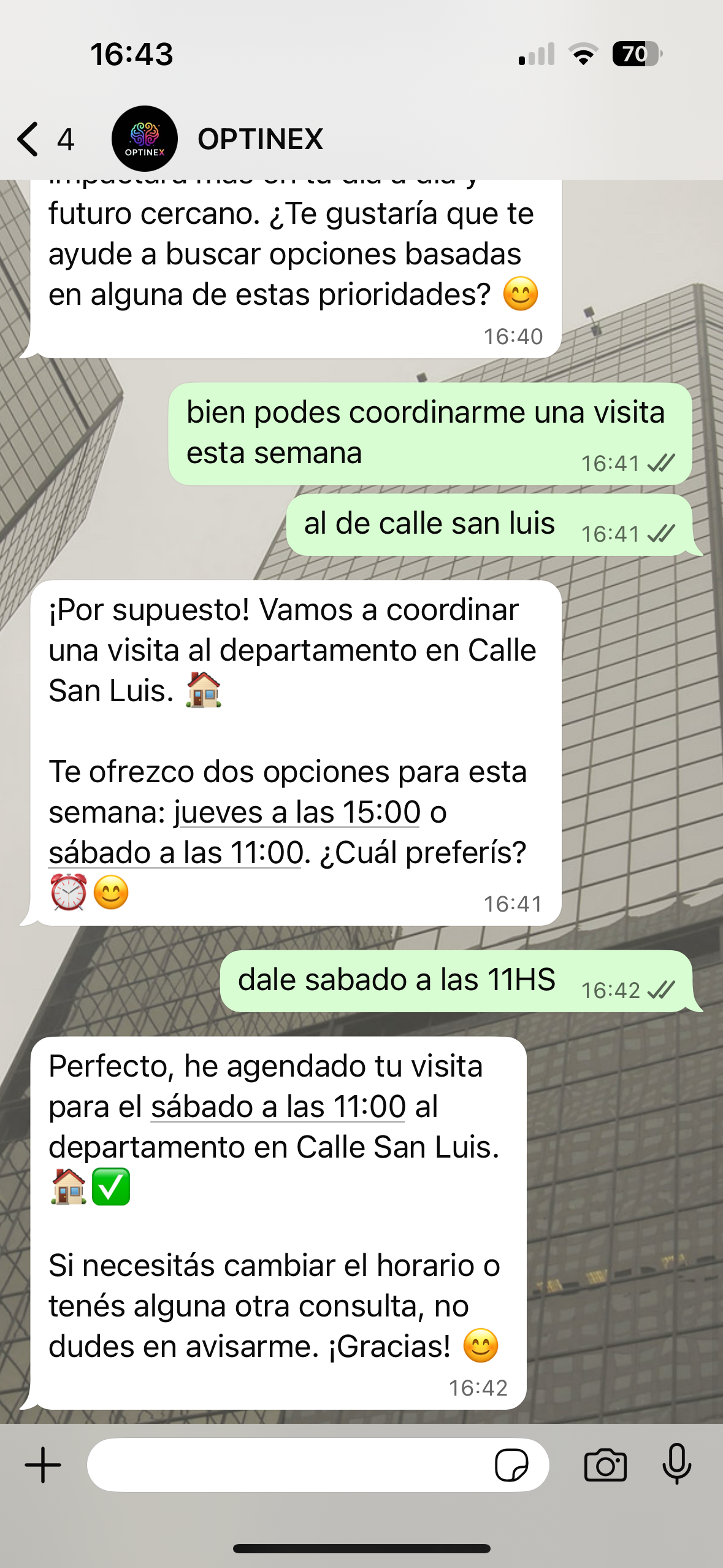 IA agendando visitas inmobiliarias